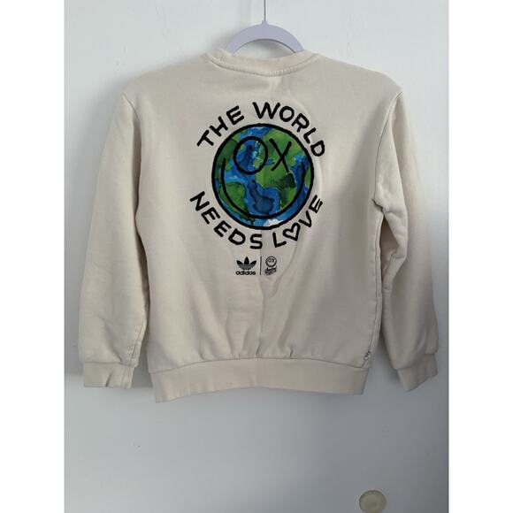 Adidas Original Sweater Unisex Kids Cream 11/12y (US M) Andre Saraiva Edition - Picture 5 of 5